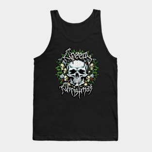 Christmas Wreath With Skulls Tank Top